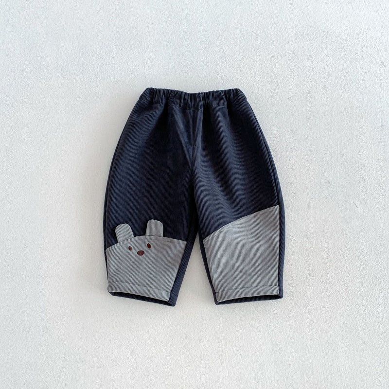 【BABY&KID】冬新作配色裏起毛パンツSK108508