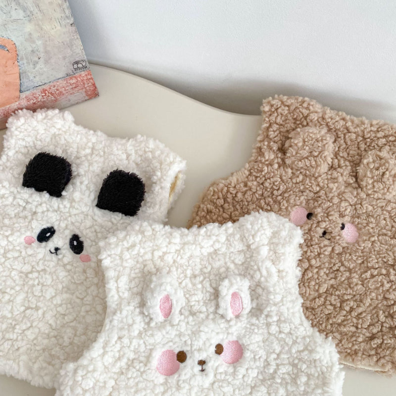 【BABY&KID】冬新作カートゥーン裏起毛ベストSK102732