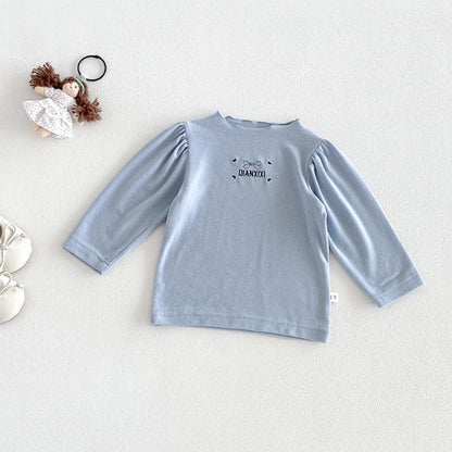 【BABY】蝶結びサロペットロンパース＆刺繍ロゴトップスSK106811