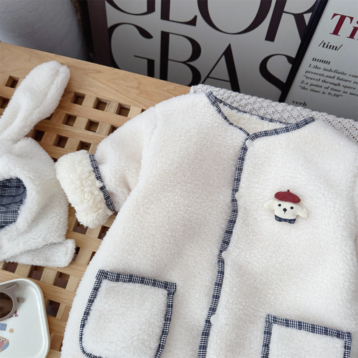 【BABY】冬新作シープボアカバーオール&フードSK103213