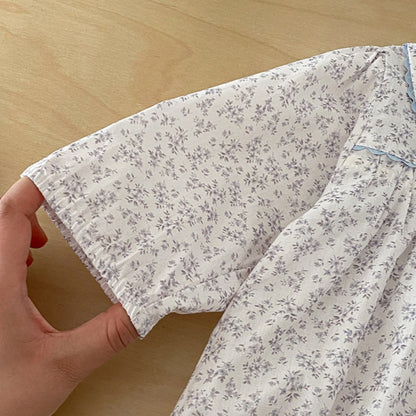 【BABY】小花柄コットンロンパースSK103409