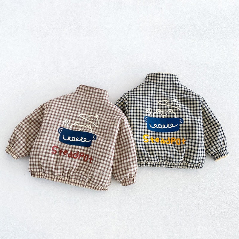 【BABY&KID】冬新作リバーシブル厚手ジャケット、折り返しパンツSK107715