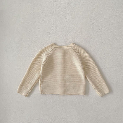 【BABY】キリン＆ゾウ刺繍ニットカーディガンSK102408