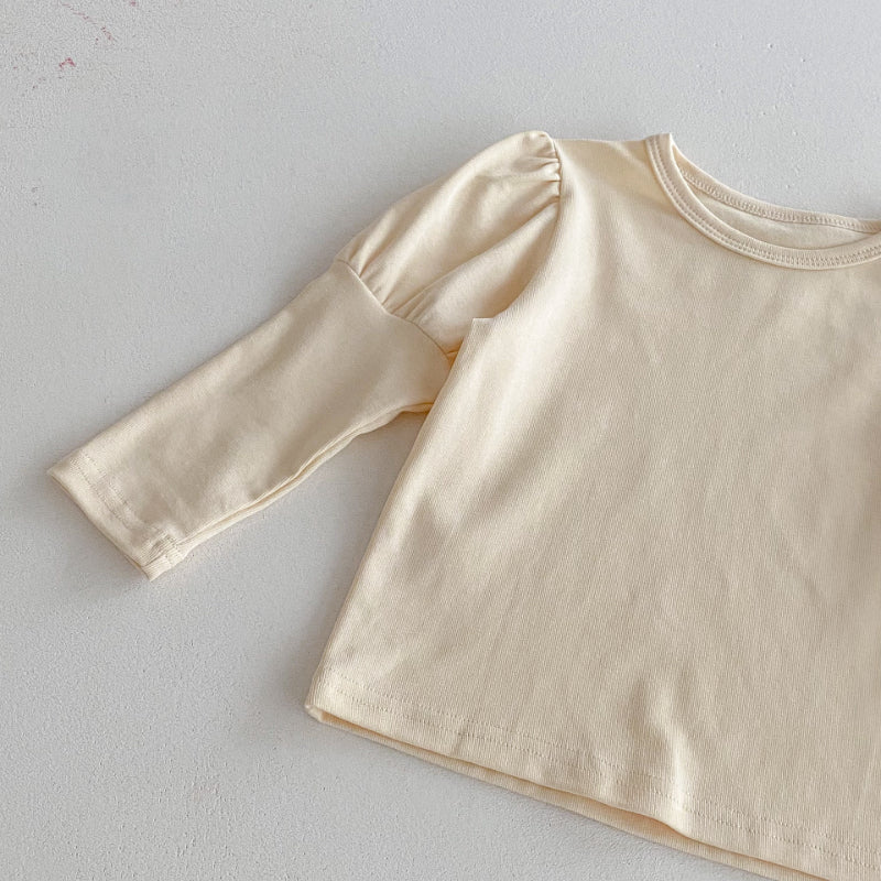 【BABY】くまロンパース、パフスリーブトップスSK092534