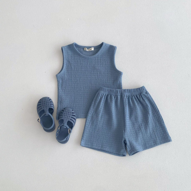 【BABY&KID】夏新作 着回しプリーツセットアップSK092224