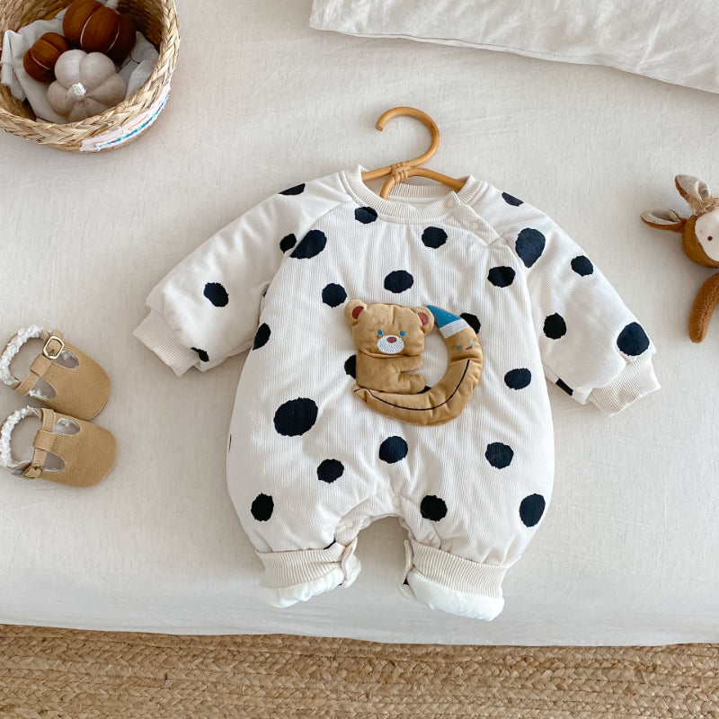 【BABY】ベアキルティングドットカバーオールSK102921