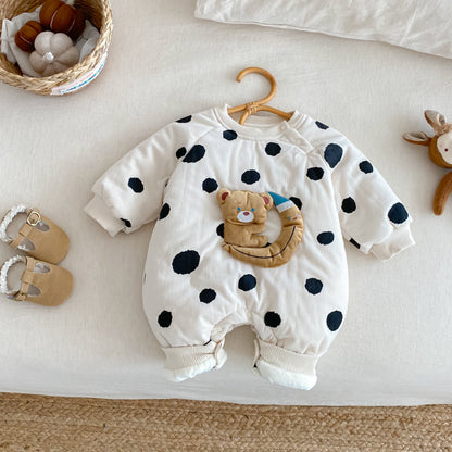 【BABY】ベアキルティングドットカバーオールSK102921