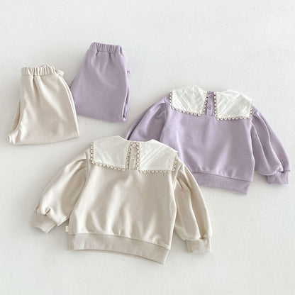 【BABY&KID】刺繍スクエアネックセットアップSK106608