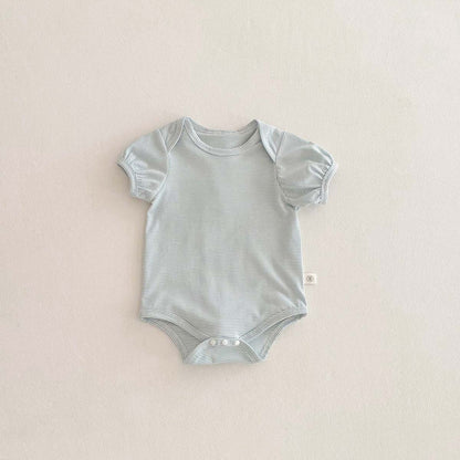 【BABY】夏新作 うさ耳ストライプロンパースSK062719