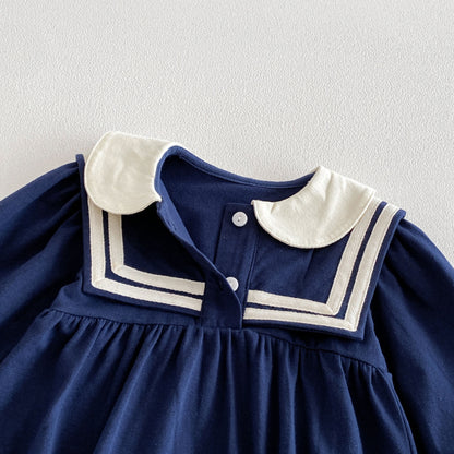 【BABY】マリン風ロンパースSK103611