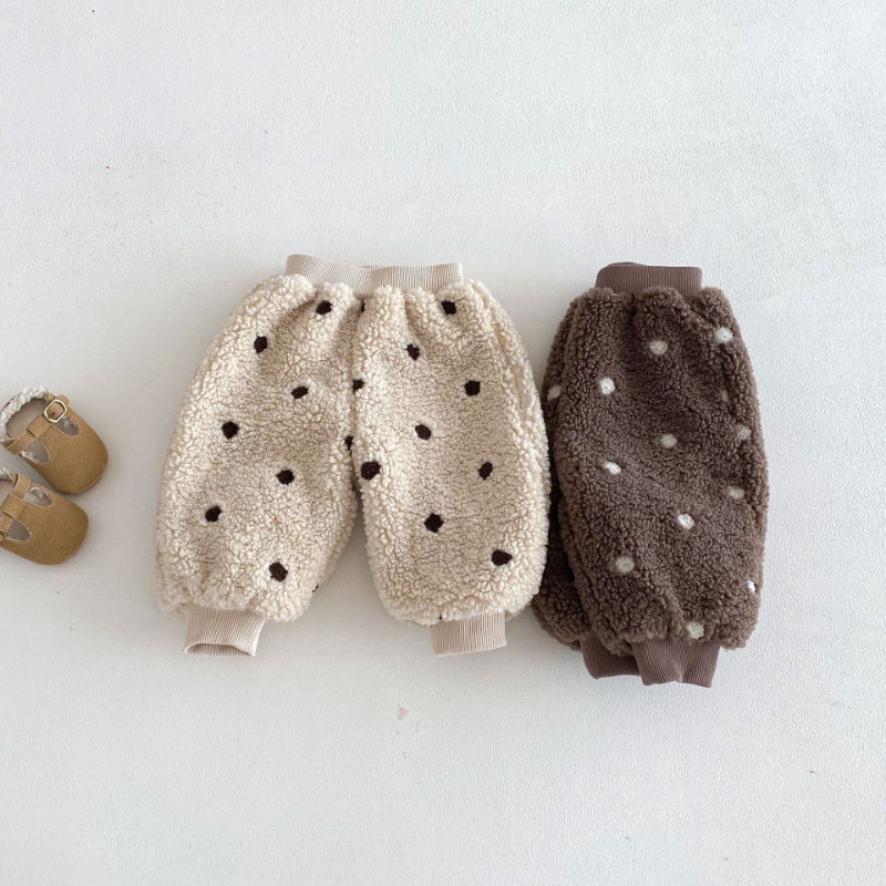 【BABY&KID】冬新作韓国風ドットあったかパンツSK103024