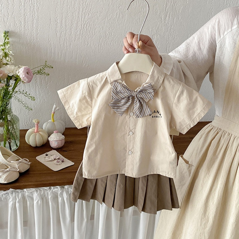 【BABY】夏新作学院風シャツセットアップSK104805