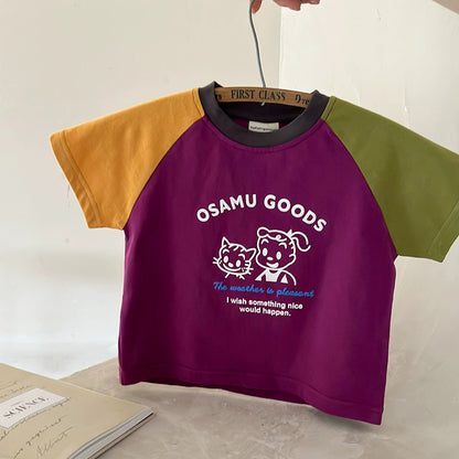 【BABY&KID】夏新作 キュートなキャラクターTシャツSK082616