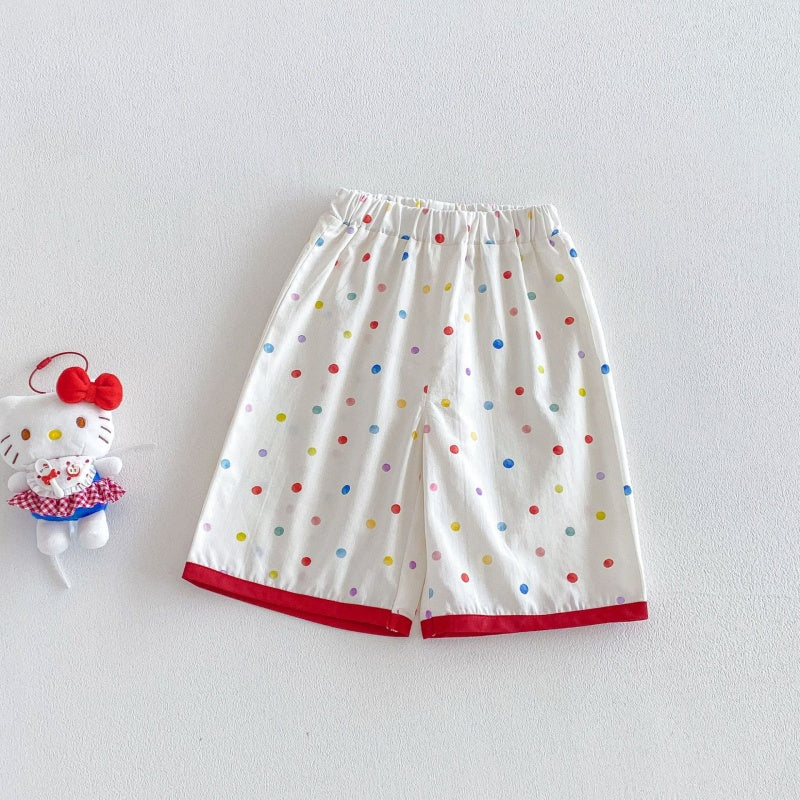 【BABY&KID】夏新作フリルドットセットアップSK105915