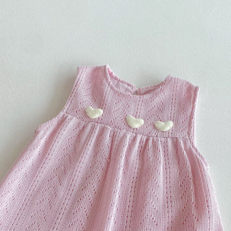 【BABY】ハートサロペット＆花柄トップスSK092508
