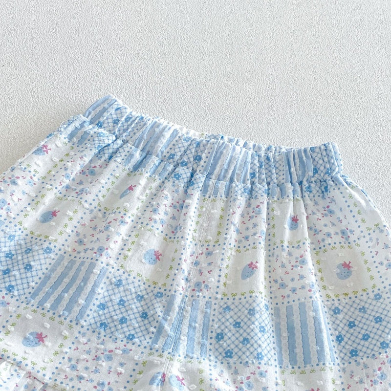 【BABY&KID】夏新作総柄キャミ小花柄セットアップSK106104