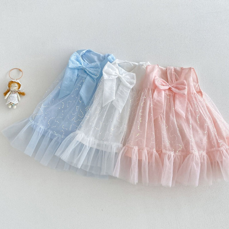 【BABY&KID】夏新作チュール蝶結びワンピースSK105912