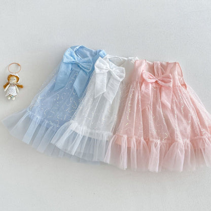 【BABY&KID】夏新作チュール蝶結びワンピースSK105912