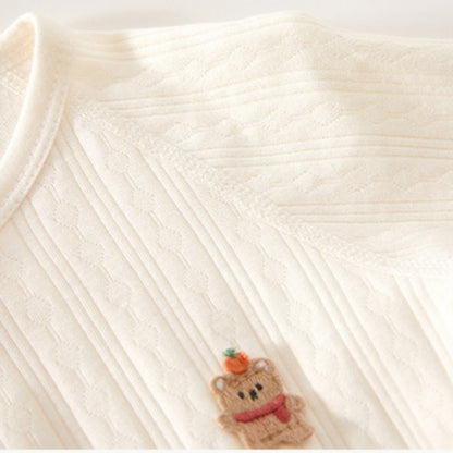 【BABY】北欧風くまワッペンカバーオールSK102606