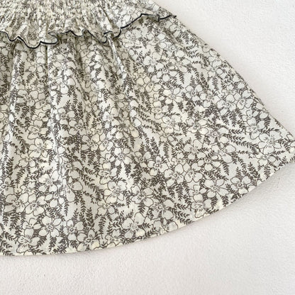 【BABY&KID】夏新作 フローラル刺繍ノースリーブワンピースSK090322