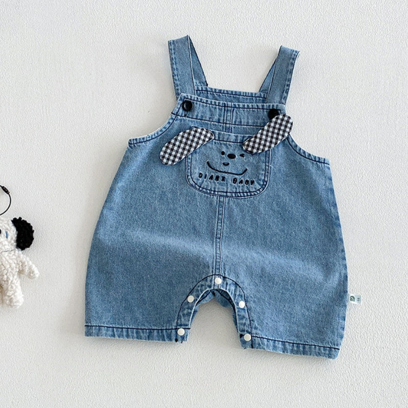【BABY】夏新作カートゥーンサロペット＆無地TシャツSK105307