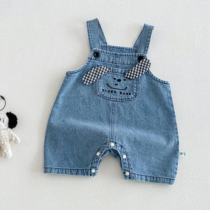 【BABY】夏新作カートゥーンサロペット＆無地TシャツSK105307