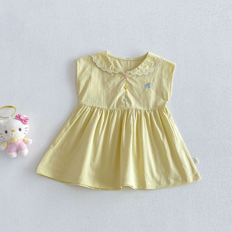 【BABY&KID】夏新作刺繍カートゥーンワンピースSK105522