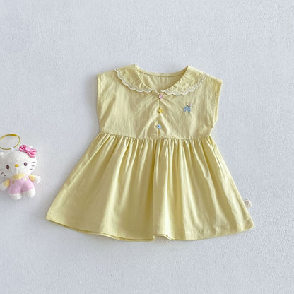 【BABY&KID】夏新作刺繍カートゥーンワンピースSK105522