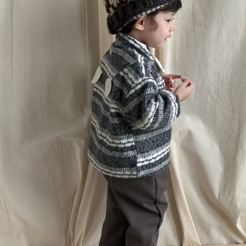 【BABY&KID】冬新作レトロボーダーニットSK103129
