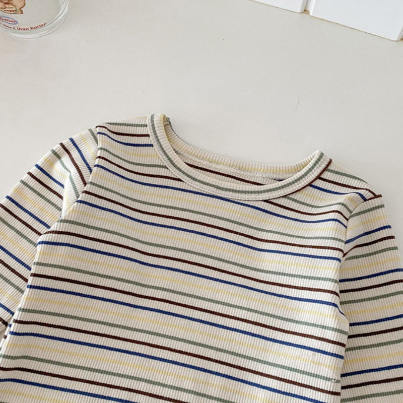 【BABY】チーズロンパース&ボーダーTシャツSK100415