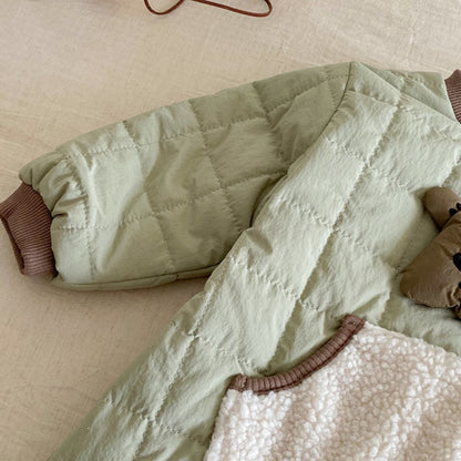 【BABY】冬新作韓国風大きめポケットカバーオールSK102720