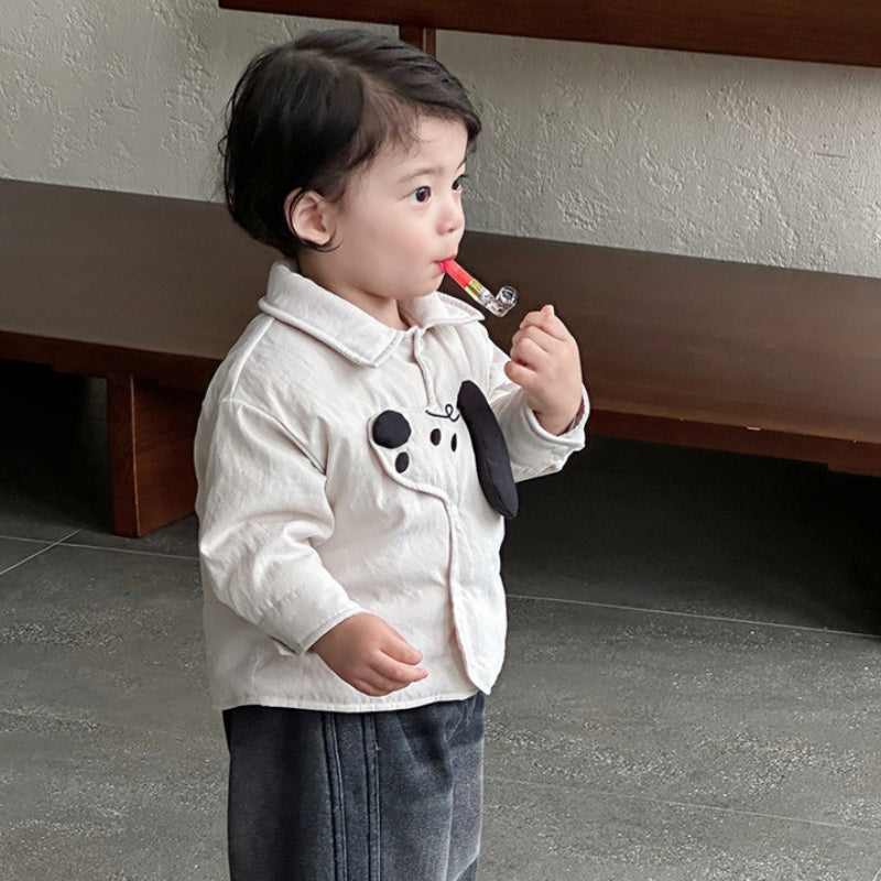 【BABY&KID】冬新作わんちゃん中綿シャツアウターSK103136