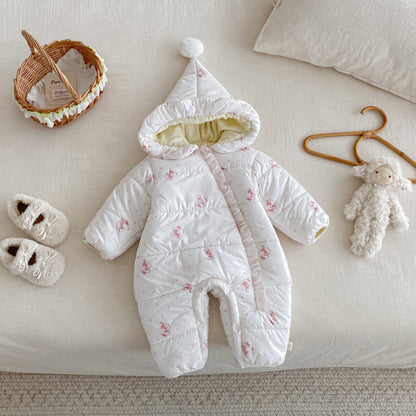 【BABY】カートゥンフードキルティングカバーオールSK102925