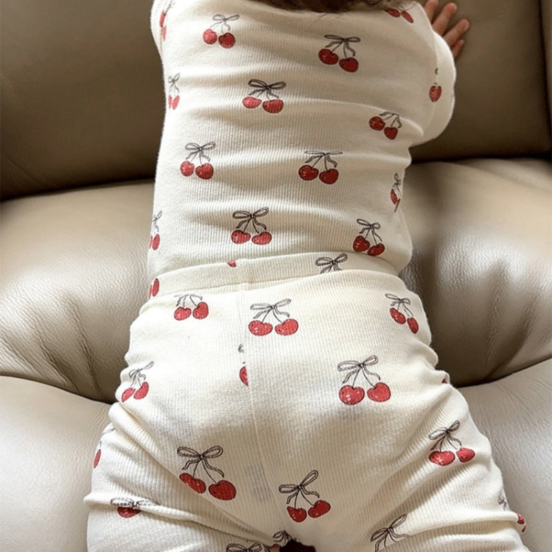 【BABY】北欧風気球、さくらんぼロンパース、レギンスSK101321