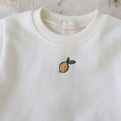 【BABY】洋ナシ刺繍ロンパースSK100723