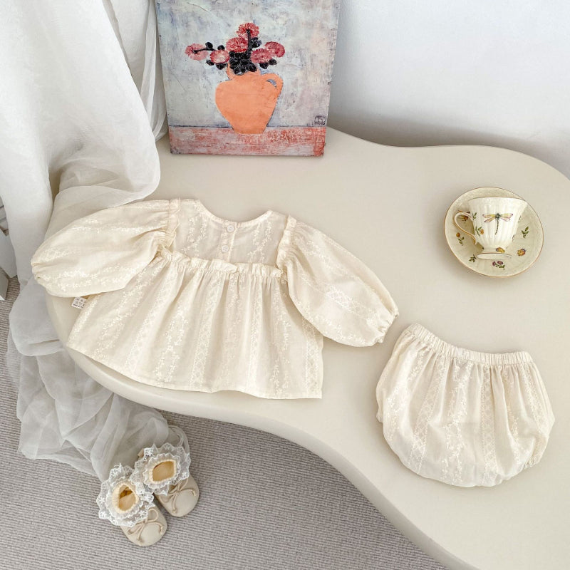 【BABY】花柄刺繍セットアップSK010205