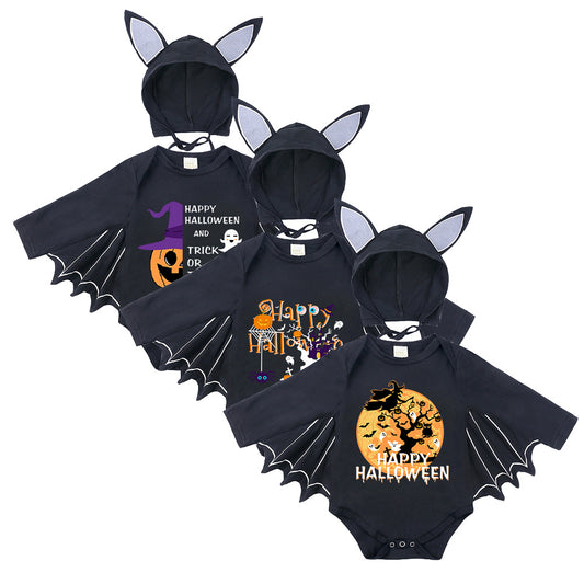 【BABY】パンプキンロゴハロウィンロンパースSK102009