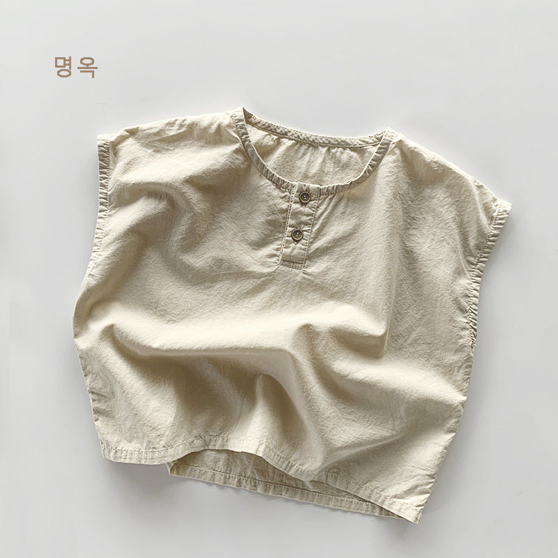 【BABY&KID】夏新作 韓国風ノースリーブTシャツSK080819