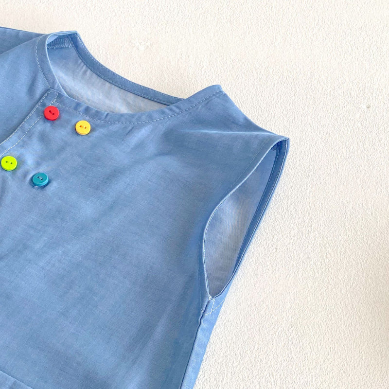 【BABY】夏新作 刺繍カートゥーンロンパースSK070102