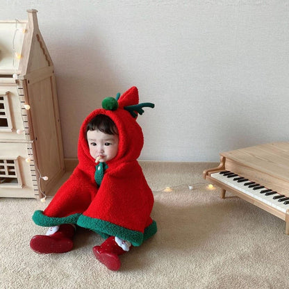 【BABY】トナカイ角ファーフードポンチョSK102812