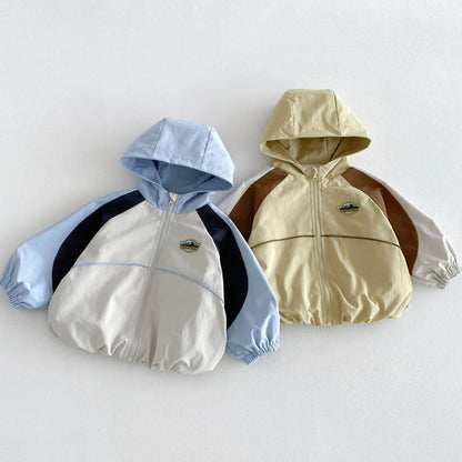 【BABY&KID】ワッペンマウンテンパーカー、カーゴパンツSK107214