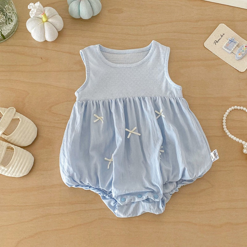 【BABY】ニットロンパース＆丸襟カーディガンSK103913