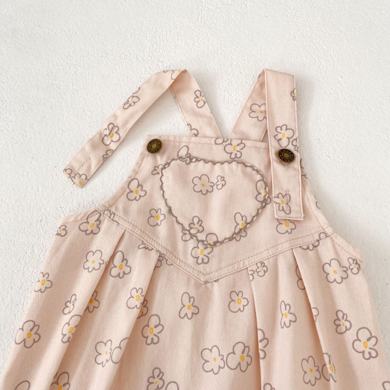 【BABY&KID】小花柄サロペットSK100626