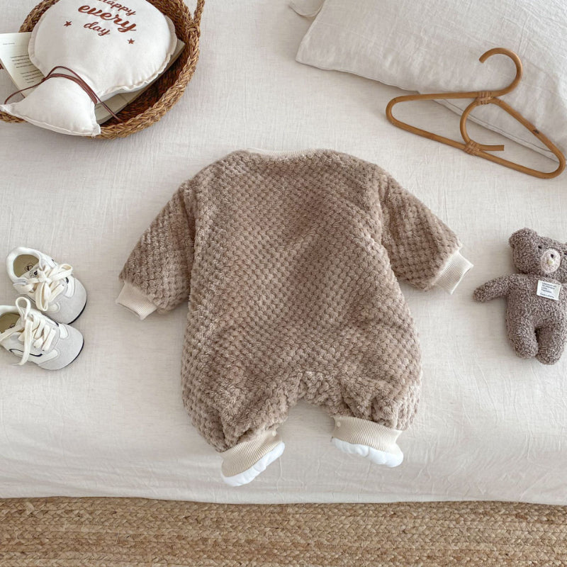 【BABY】ポンポンキルティング裏起毛カバーオールSK102929