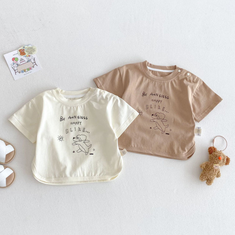 【BABY&KID】夏新作 ドッグＴシャツ、チェックパンツSK072010