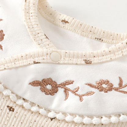 【BABY】刺繍切替サイドオープンカバーオールSK107517