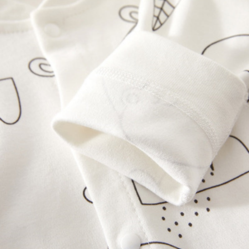 【BABY】北欧風どうぶつ柄カバーオールSK104413