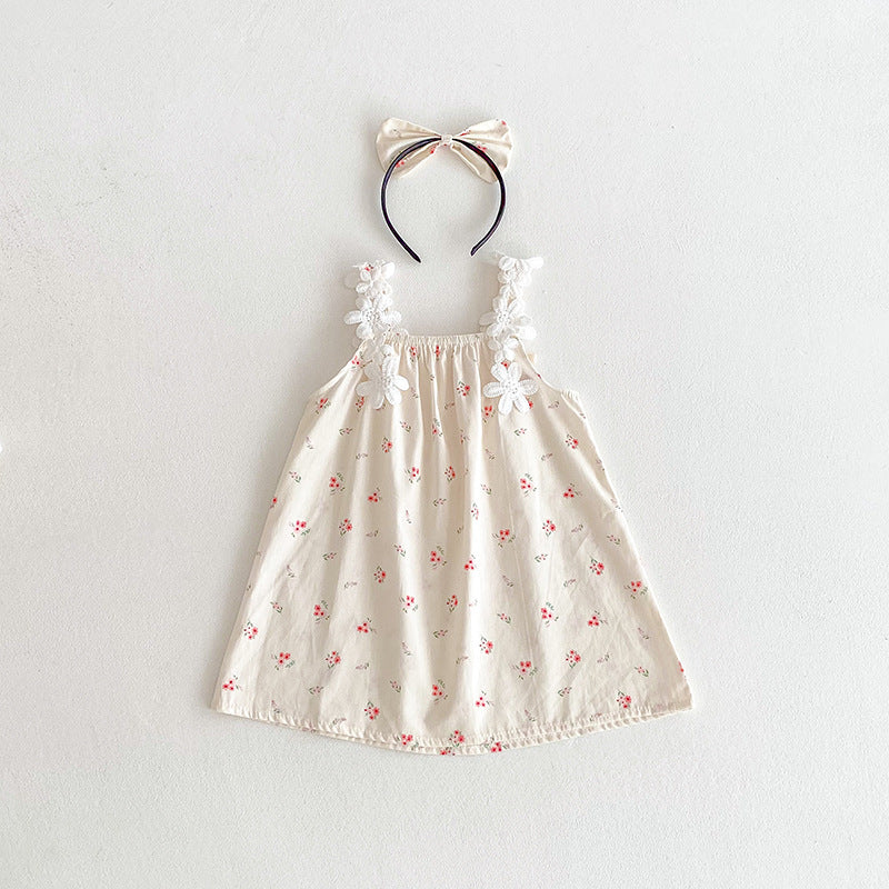 【姉妹服】夏新作 フラワーレースキャミロンパース、ワンピースSK081630