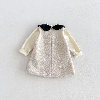 【BABY&KID】ツイード風ワンピース、ニットSK108109