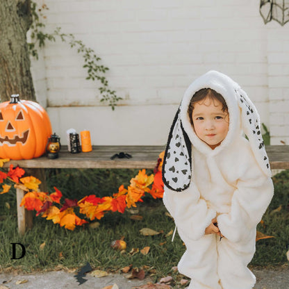 【BABY】うさぎデザインもこもこカバーオールSK102814